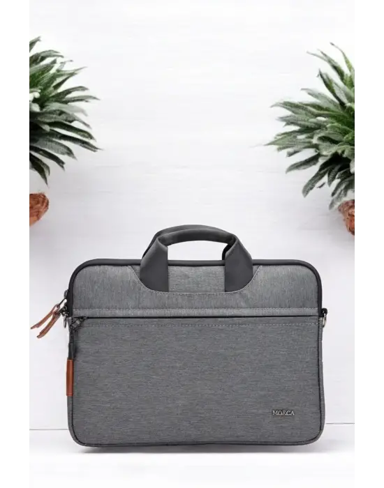 Su Geçirmez Kumaş Macbook Air Pro 13-14 inç Antrasit Laptop Evrak Çantası