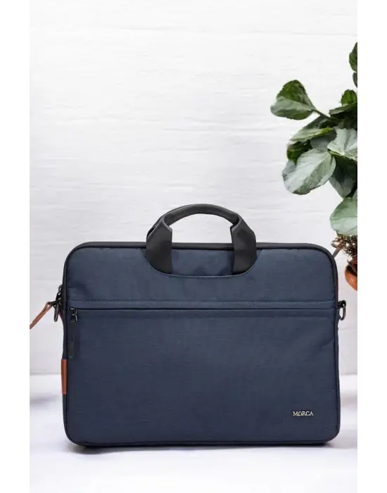 Su Geçirmez Kumaş Macbook Air Pro 13-14 inç Lacivert Laptop Evrak Çantası
