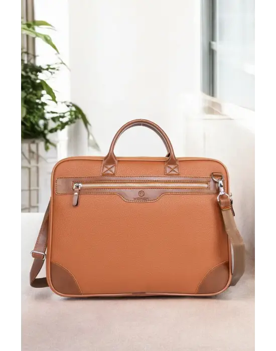 Omuz Askılı 14-15.6 inç Ofis Taba Laptop Evrak Çantası