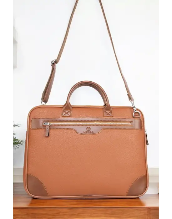 Omuz Askılı 14-15.6 inç Ofis Taba Laptop Evrak Çantası