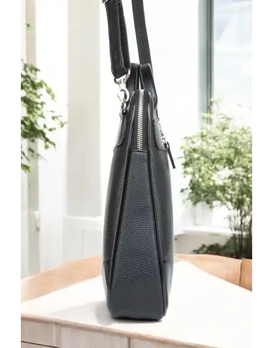 Omuz Askılı 14-15.6 inç Ofis Siyah Laptop Evrak Çantası