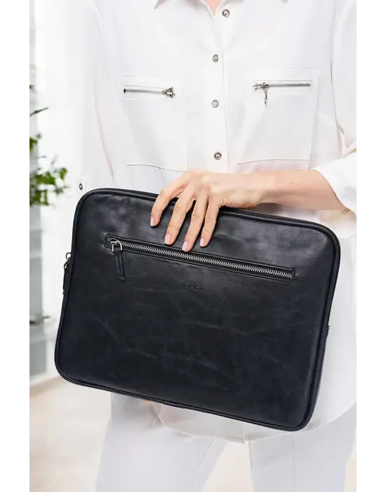 Macbook Air Pro 13.3 & 14 İnç Siyah Laptop Kılıfı El Çantası