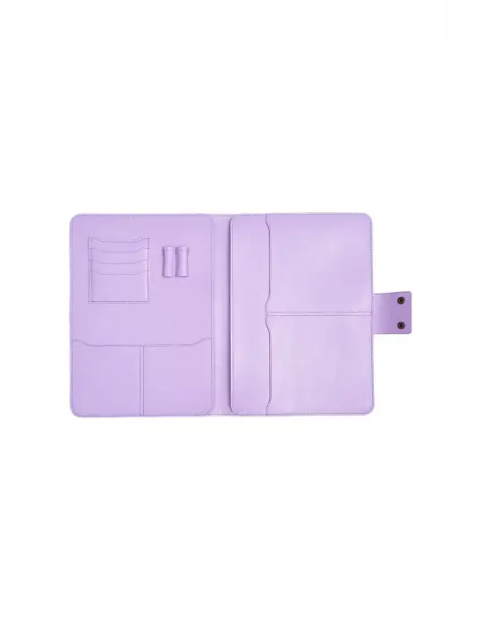 Lüx Macbook Air Pro 13-14 İnç Ofis Organizer Lila Evrak & Laptop & Tablet Çantası