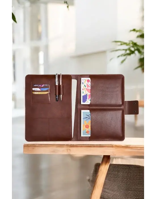 Lüx Macbook Air Pro 13-14 İnç Ofis Organizer Taba Nova Evrak & Laptop & Tablet Çantası