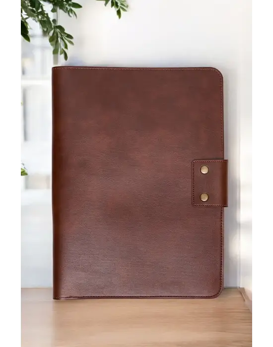 Lüx Macbook Air Pro 13-14 İnç Ofis Organizer Taba Nova Evrak & Laptop & Tablet Çantası