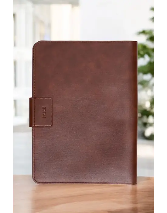 Lüx Macbook Air Pro 13-14 İnç Ofis Organizer Taba Nova Evrak & Laptop & Tablet Çantası