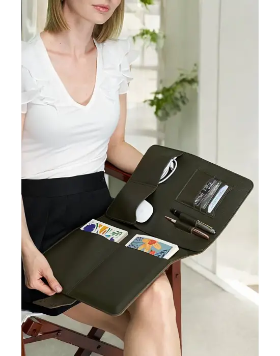 Lüx Macbook Air Pro 13-14 İnç Ofis Organizer Evrak & Laptop & Tablet Çantası