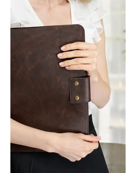 Lüx Macbook Air Pro 13-14 İnç Ofis Organizer Evrak & Laptop & Tablet Çantası