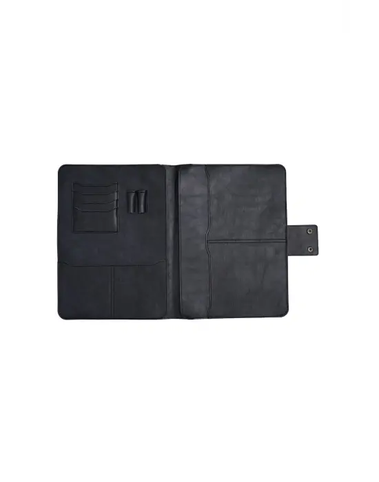 Lüx Macbook Air Pro 13-14 İnç Ofis Organizer Crazy Siyah Evrak & Laptop & Tablet Çantası