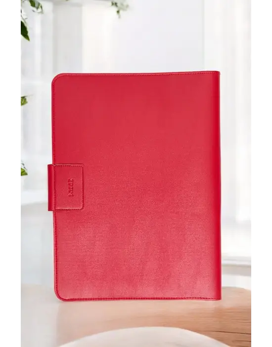 Lüx Macbook Air Pro 13-14 İnç Ofis Organizer Kırmızı Evrak & Laptop & Tablet Çantası
