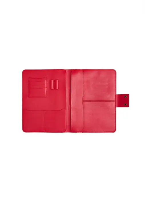 Lüx Macbook Air Pro 13-14 İnç Ofis Organizer Kırmızı Evrak & Laptop & Tablet Çantası