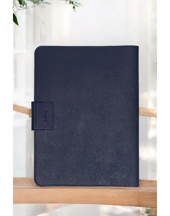 Lüx Macbook Air Pro 13-14 İnç Ofis Organizer Lacivert Evrak & Laptop & Tablet Çantası