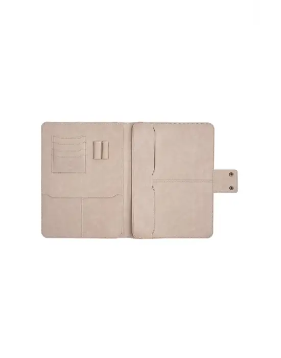 Lüx Macbook Air Pro 13-14 İnç Ofis Organizer Crazy Bej Evrak & Laptop & Tablet Çantası