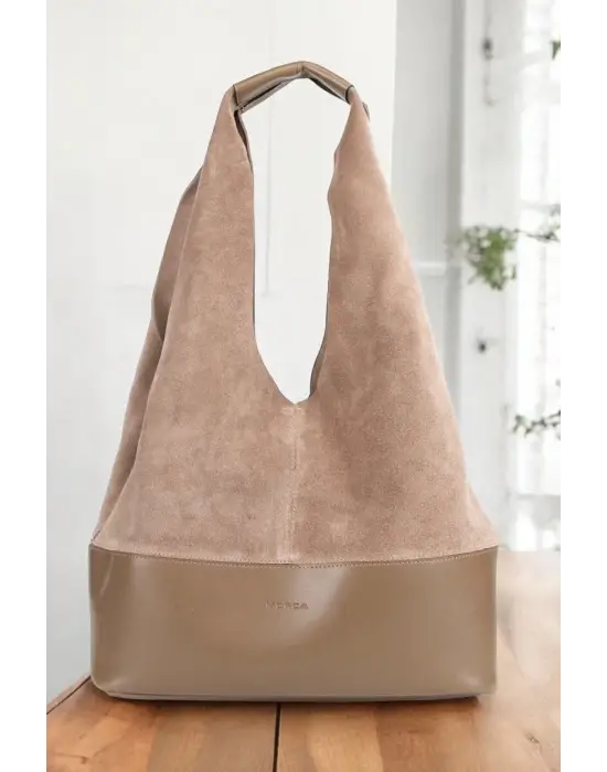 Hakiki Süet Salaş Kadın Omuz Çantası