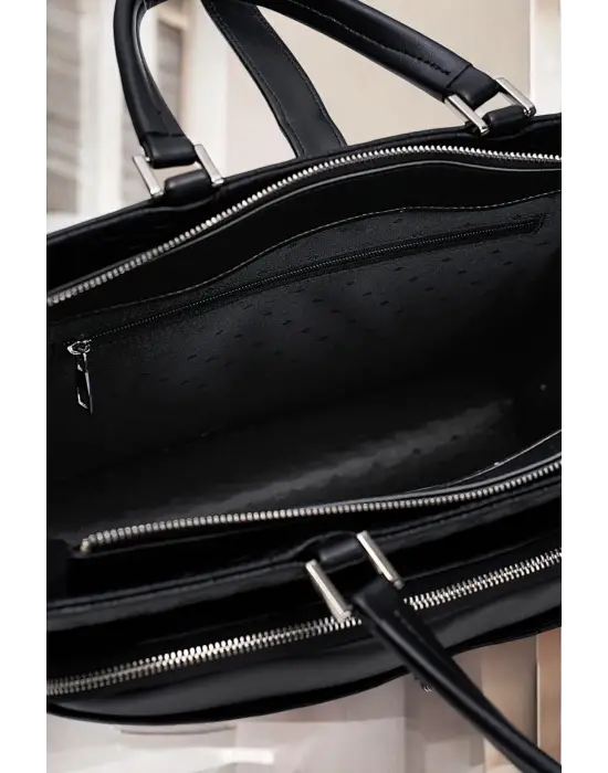 Lüx Kapitone 13, 14 15.6 Inç Ofis Kahverengi Evrak Laptop Çantası