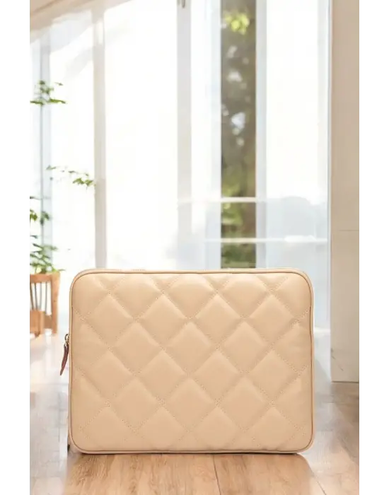 Kapitone Macbook Air Pro 13.3 & 14 İnç Vizon Laptop Tablet Kılıfı