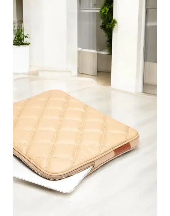 Kapitone Macbook Air Pro 13.3 & 14 İnç Vizon Laptop Tablet Kılıfı