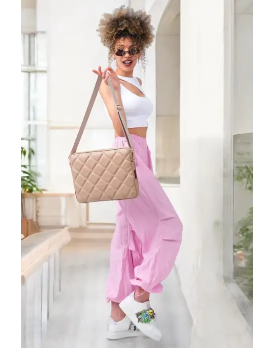 Kapitone Macbook Air Pro 13.3 & 14 İnç Vizon Laptop Tablet Kılıfı