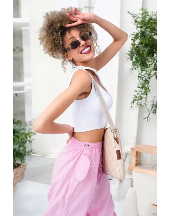 Kapitone Macbook Air Pro 13.3 & 14 İnç Bej Laptop Tablet Kılıfı