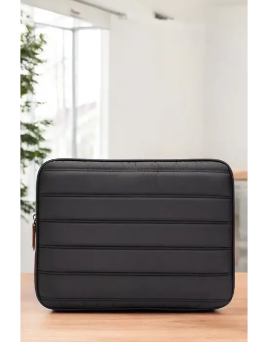 Çizgili Su Geçirmez Macbook Air Pro 13.3 & 14 İnç Siyah Laptop Tablet Kılıfı