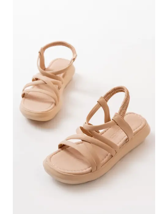 841-841 Nut Lastikli Günlük Kadın Sandalet