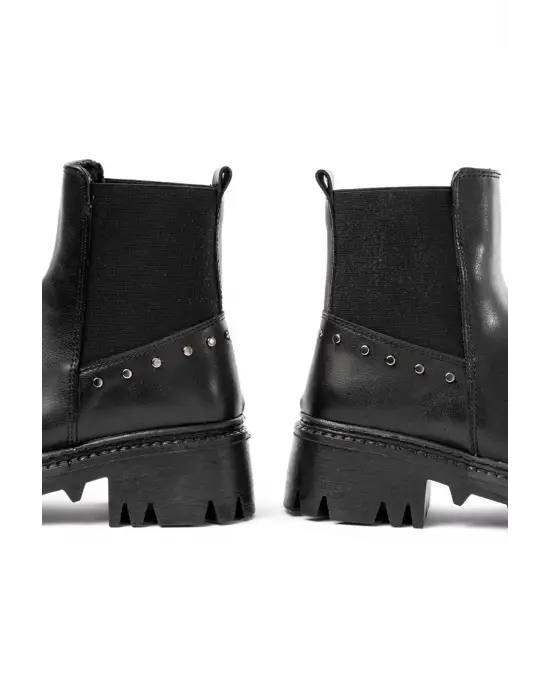 Siyah Lastikli Günlük Kadın Bot