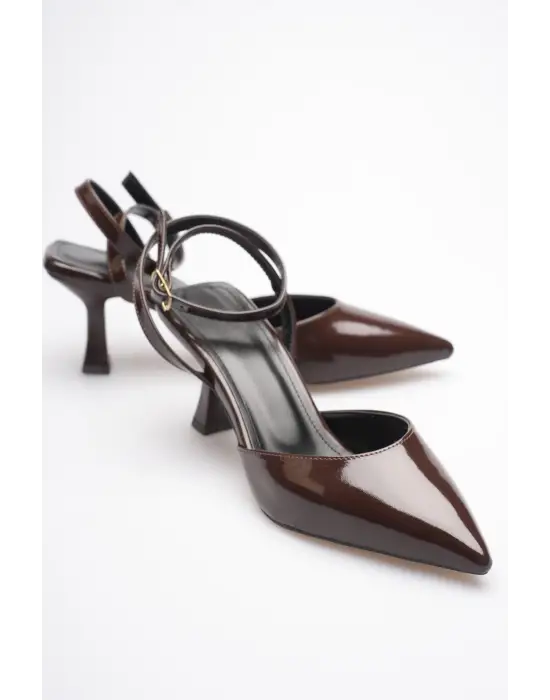 Acı Kahve Rugan Topuklu Ayakkabı TR03MS02E