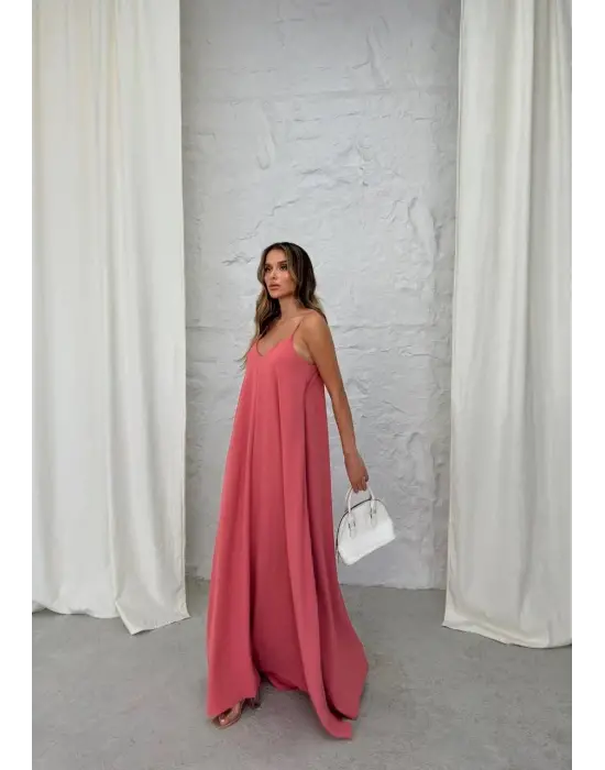 Aerobin Uzun Elbise Pembe Pt