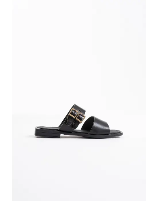 Alessi Siyah Hakiki Deri Terlik