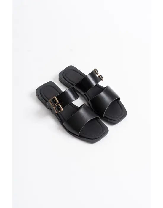 Alessi Siyah Hakiki Deri Terlik