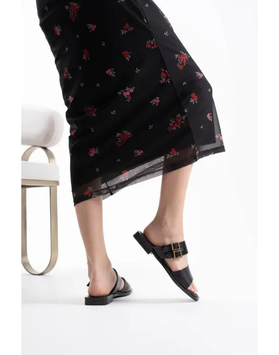 Alessi Siyah Hakiki Deri Terlik