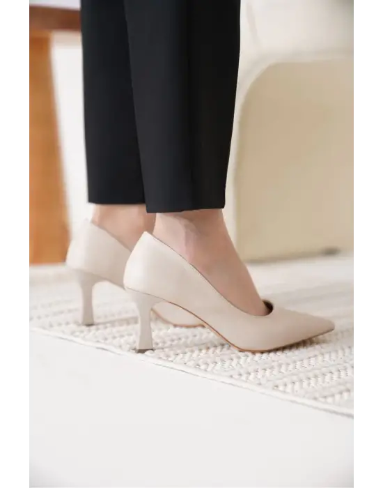 Alexandra Kadın Bej Stiletto