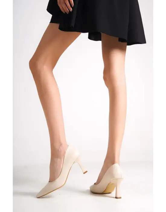 Alexandra Kadın Bej Stiletto