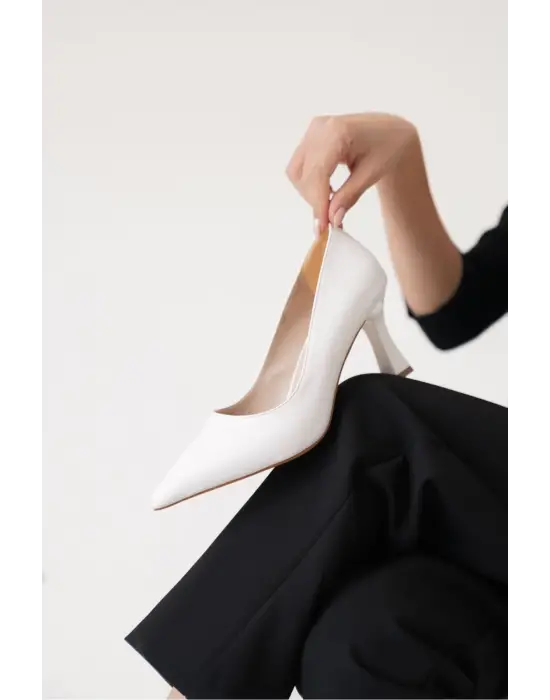 Alexandra Kadın Beyaz Stiletto