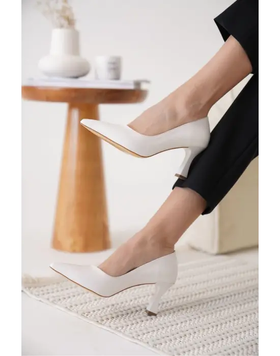 Alexandra Kadın Beyaz Stiletto