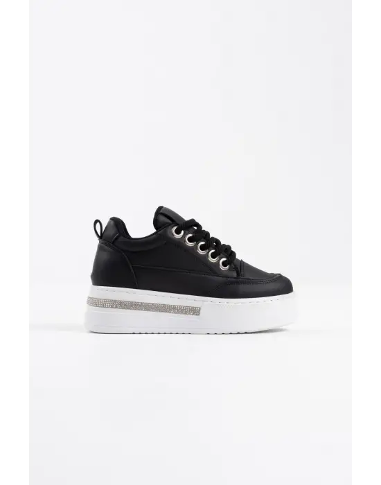 Alice Siyah Kadın Gizli Topuklu Sneaker
