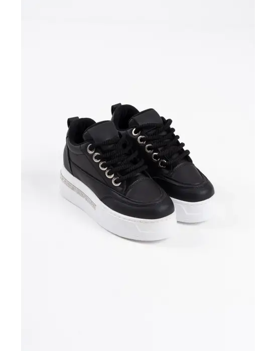 Alice Siyah Kadın Gizli Topuklu Sneaker