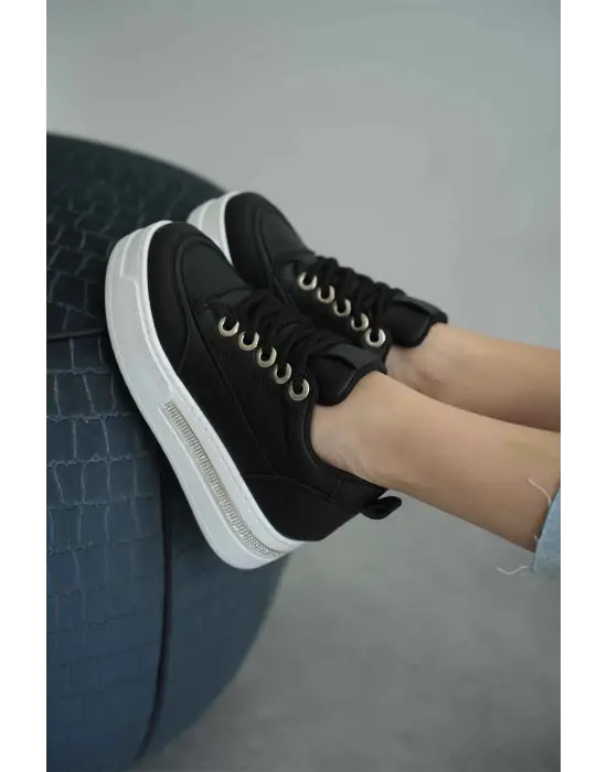 Alice Siyah Kadın Gizli Topuklu Sneaker