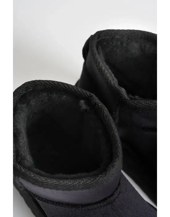 Alina Kadın Siyah Kışlık Kürklü Bot