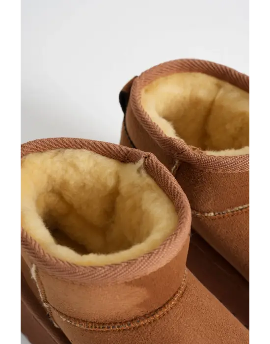 Alina Kadın Taba Kışlık Kürklü Bot