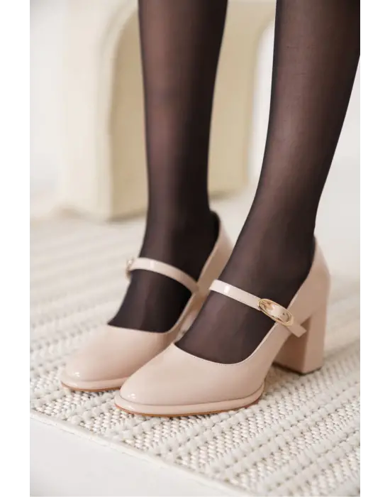 Alis Bej Kadın Topuklu Ayakkabı