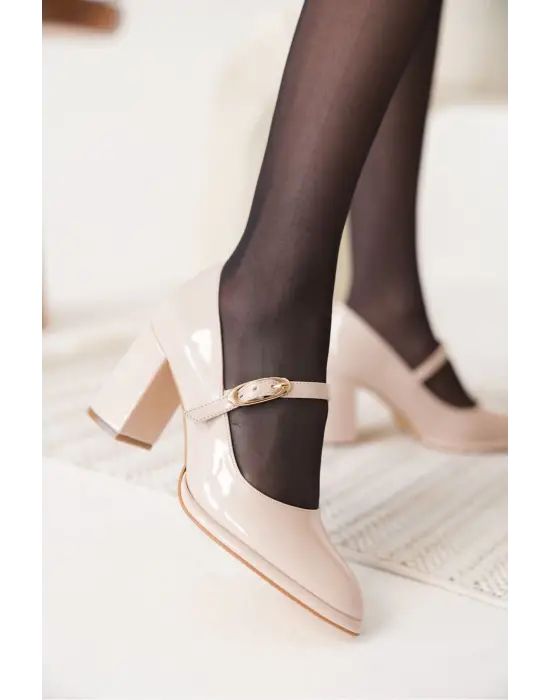 Alis Bej Kadın Topuklu Ayakkabı