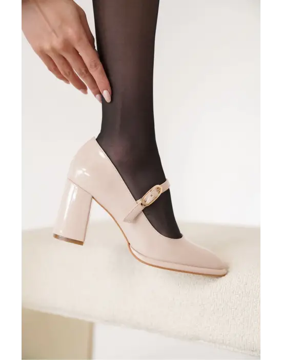 Alis Bej Kadın Topuklu Ayakkabı