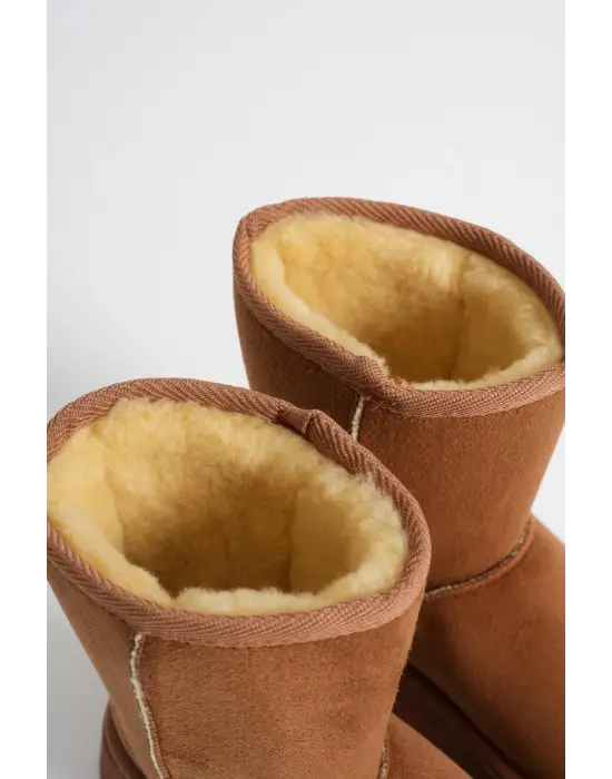 Anisa Kadın Taba Kışlık Kürklü Bot