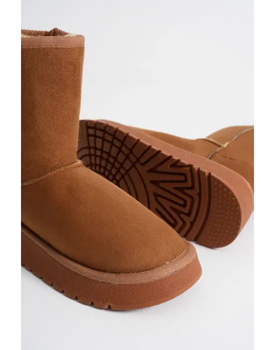 Anisa Kadın Taba Kışlık Kürklü Bot