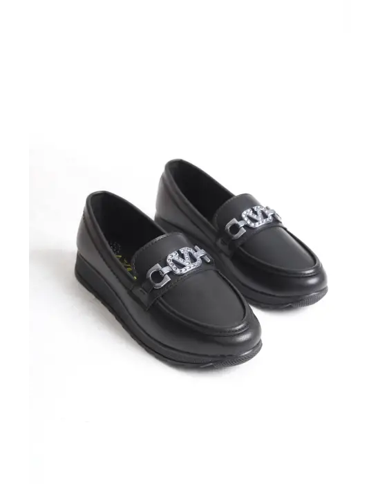 Anna Ortopedik Rahat Taban Toka Detaylı Klasik Kadın Babet Anne Ayakkabısı  St - Siyah