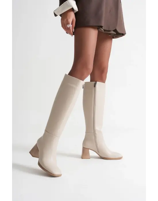 Arden Kadın Bej Kışlık Çizme