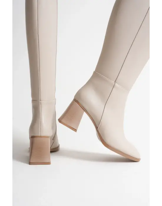 Arden Kadın Bej Kışlık Çizme