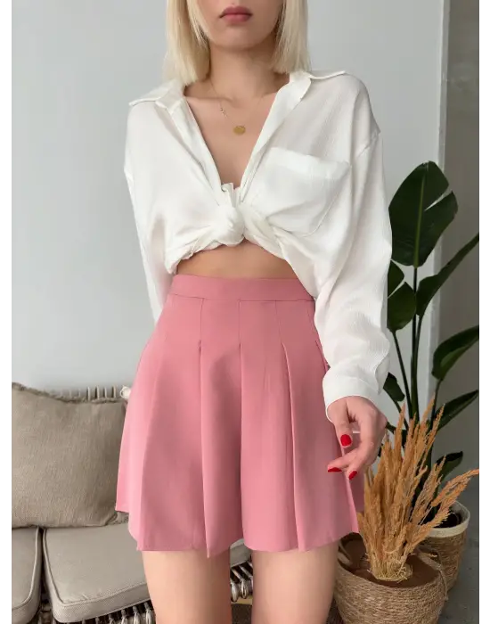 Atlas Belden Pileli Etek