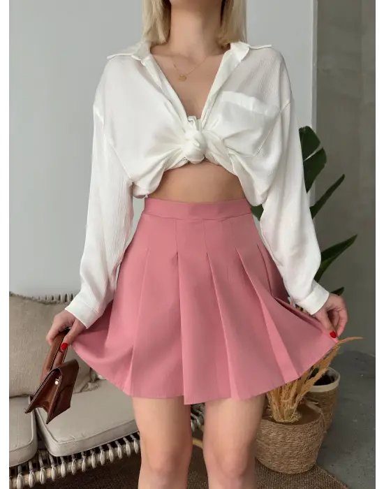 Atlas Belden Pileli Etek